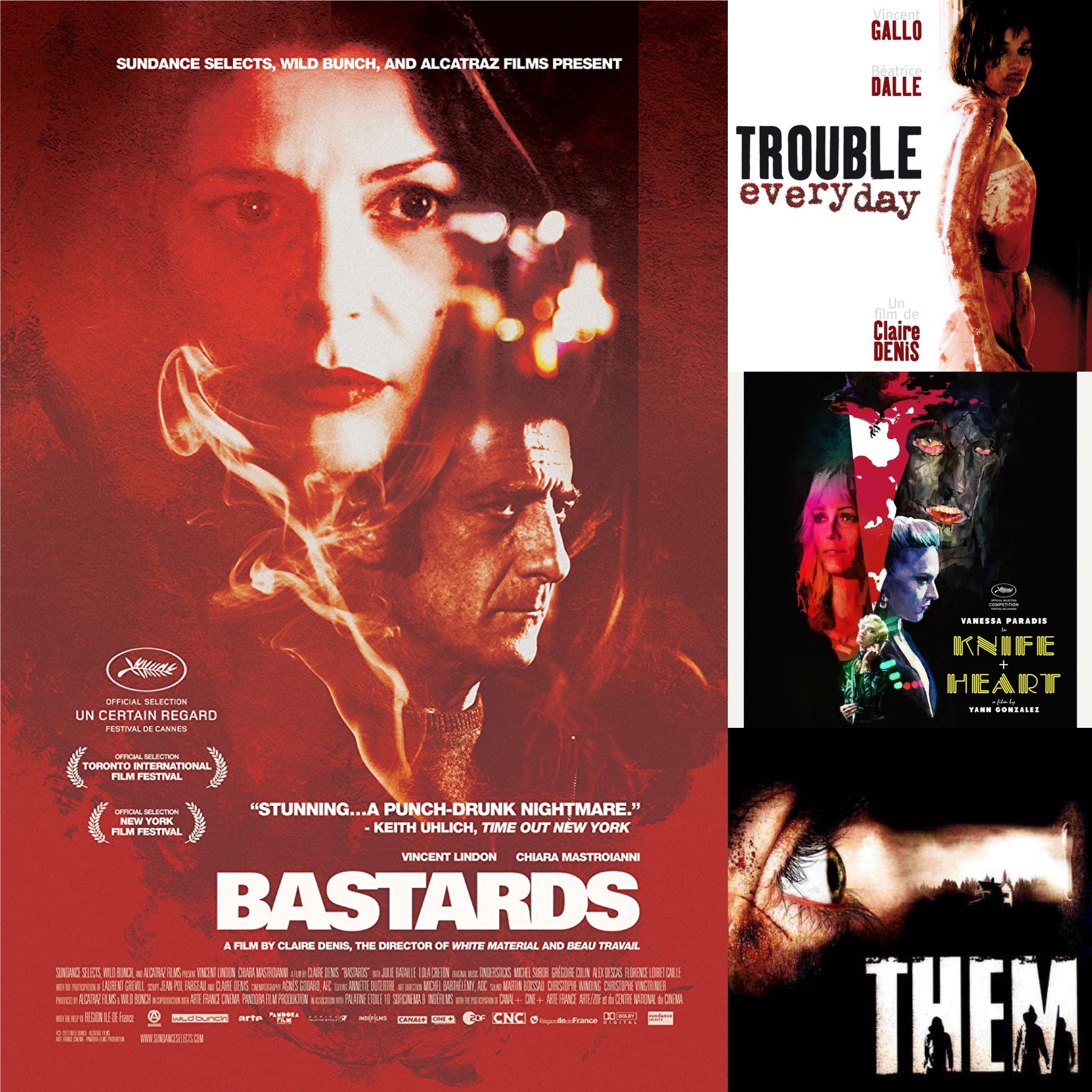 MOVIE MONDAY Reviews of Bastards, Trouble Every Day, Knife + Heart