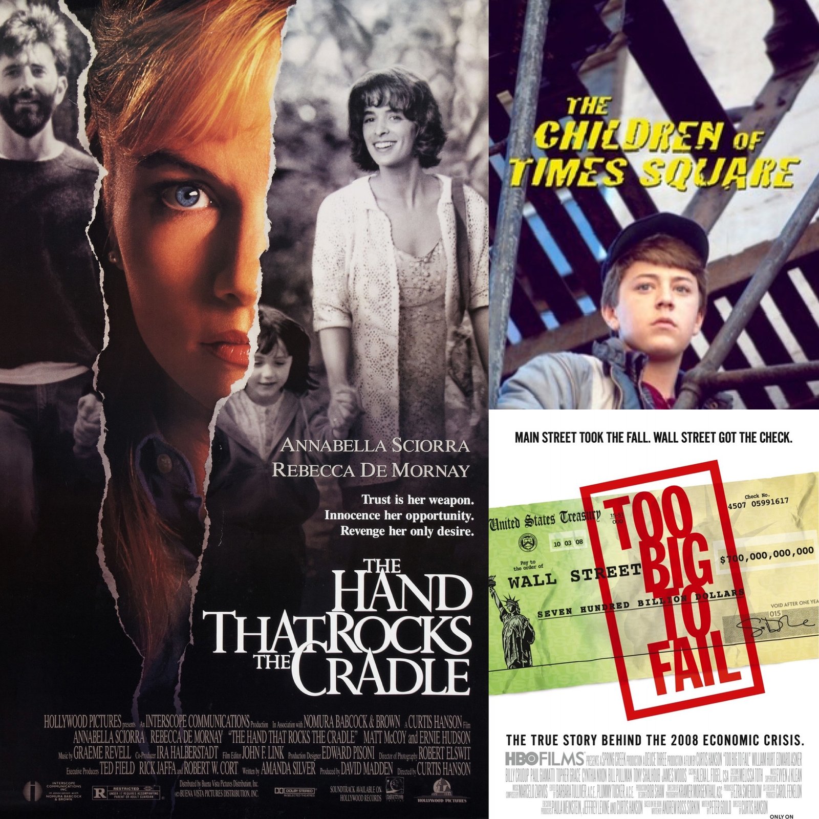 Movie Using All Rocks MOVIE MONDAY: Reviews of The Hand that Rocks the Cradle, The Children ...
